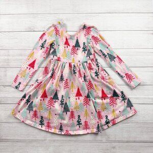Hanna Andersson Holiday Christmas Tree Print Dress
